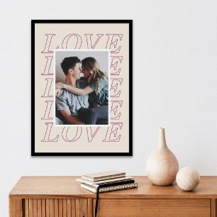 Love Typographie Poster de la Saint Valentin - Vio