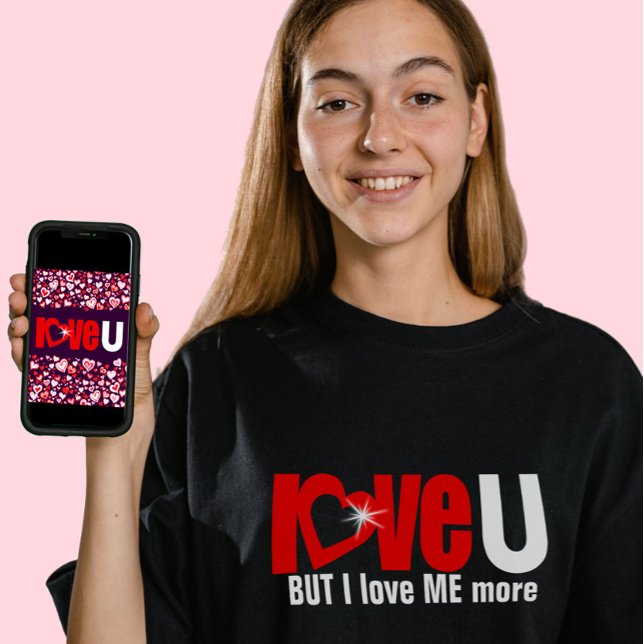 "love U" MAIS je m'aime PLUS rouge armée haut (Créateur téléchargé)