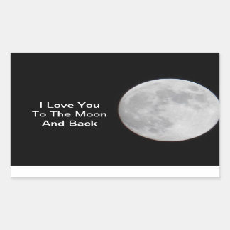 Love U to the Moon N dos Stickers