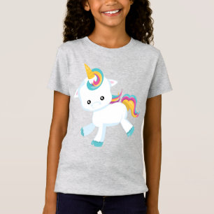 Love Unicorns T-Shirt pour filles à deux côtés