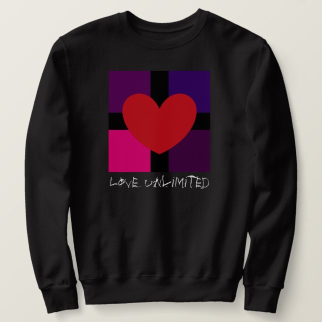 Love Unlimited basic Sweatshirt (Design devant)