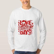 Love Valentine's Day T-shirt à manches complètes p