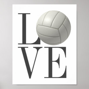 LOVE Volleyball Poster