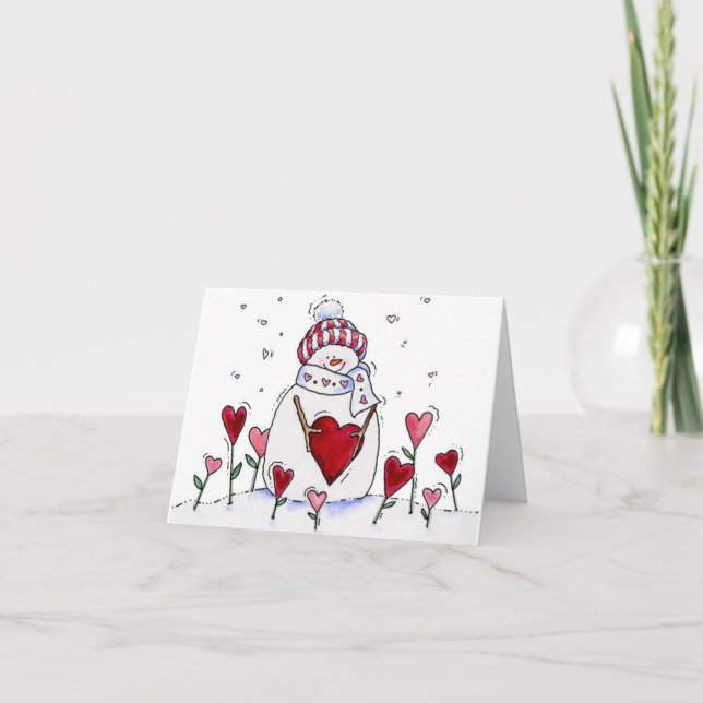 Love Warms the Heart - Carte Saint-Valentin (Devant)