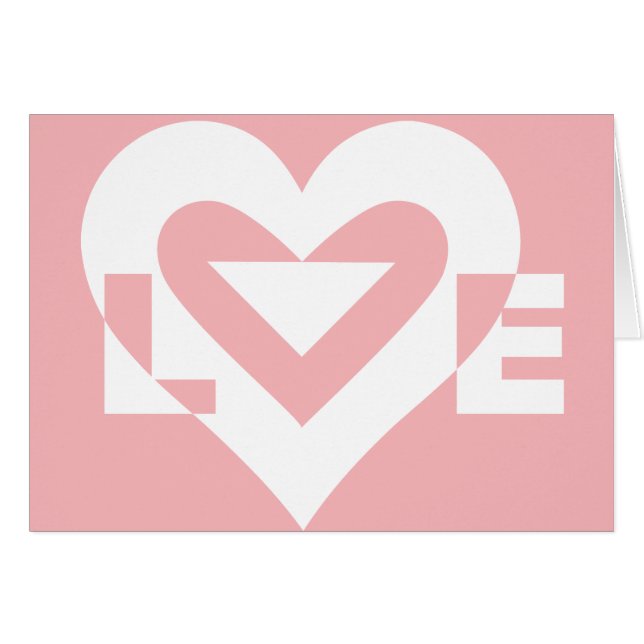 Love White on Pink (Devant horizontal)