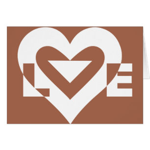 Love White sur Brown