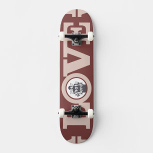 LOVE with Your PHOTO custom skateboard