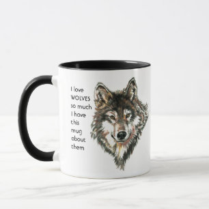 Love WOLVES tellement je me moque Citer Mug