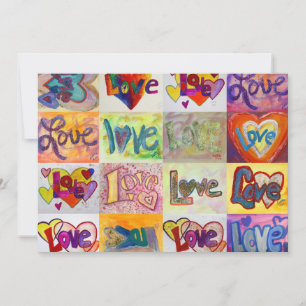 Love Words XOXO Mosaic Invitations ou invitations