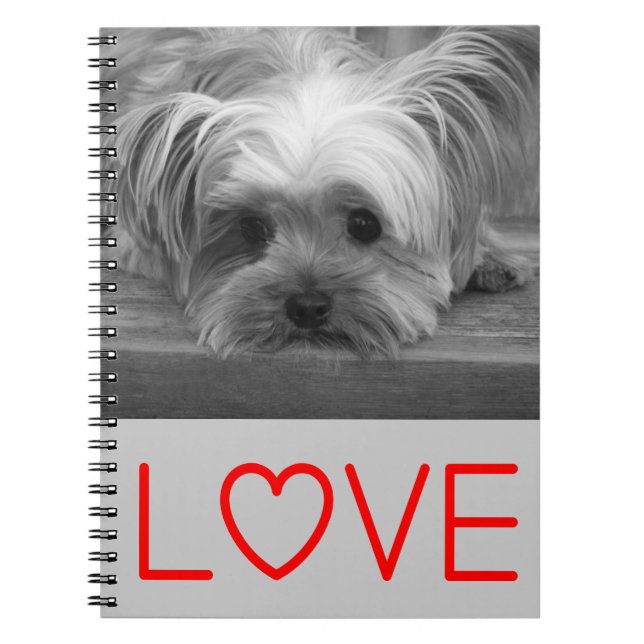 Love Yorkshire Terrier Puppy Dog Notebook Journal (Devant)