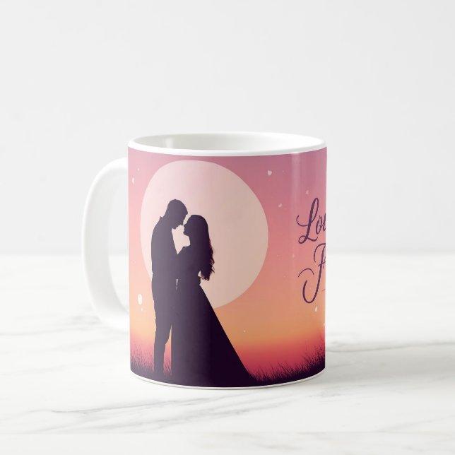 Love You Forever | Romantic Valentine Mug (Devant gauche)