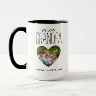 Love You Grandpa Photo Café Mug