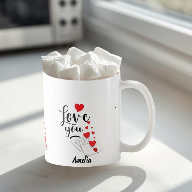 Love You Personalized Mug (Créateur téléchargé)
