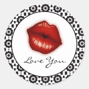 Love You : Stickers Lips