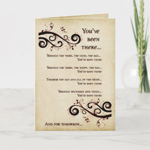 Love You Today et Tomorrow Carte de voeux