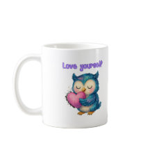 Love Yourself - Cute Owl Mug for Positivity & Care