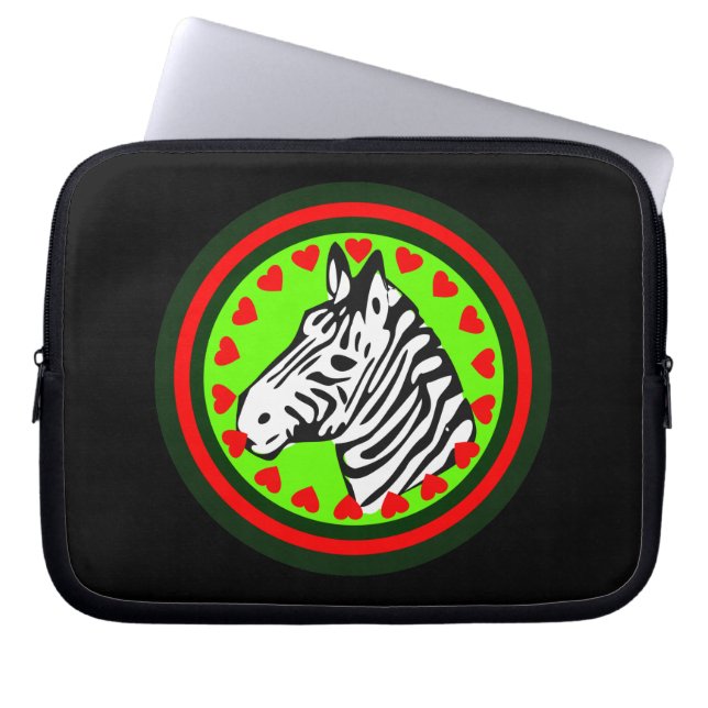 ☞♥Love Zebra Chic& Fabulous Housse pour Ordinateur (Devant)