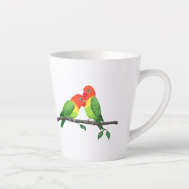 Lovebirds Inspiration Latte Mug (Droite)