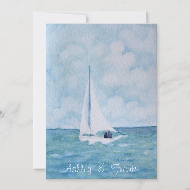 Loveboat (b) faire-part de mariage (Devant)