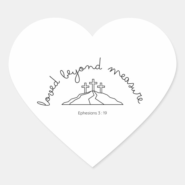 Loved Beyond Measure Sticker Christian Faith Bible (Devant)