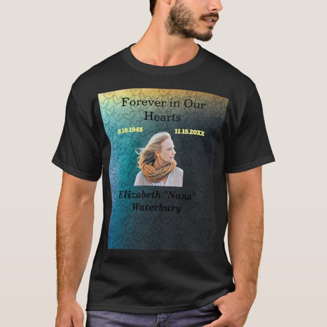 Loved Forever In Our Heart Nana Photo T-Shirt (Devant)