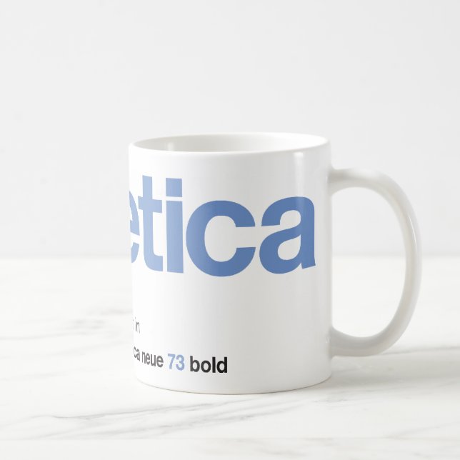 LoveHelvetica BlueBell Mug (Droite)
