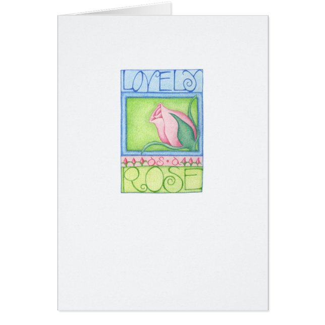 Lovely as a Rose Card (Devant)