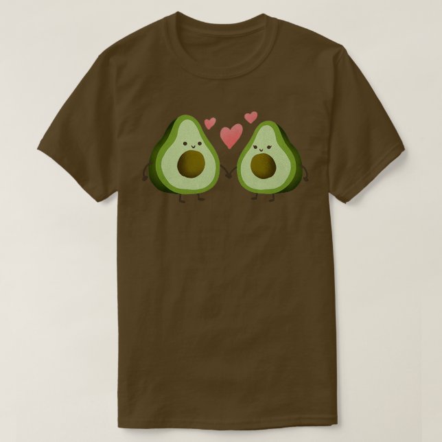 Lovely Avocado Couple Classic TShirt (Design devant)