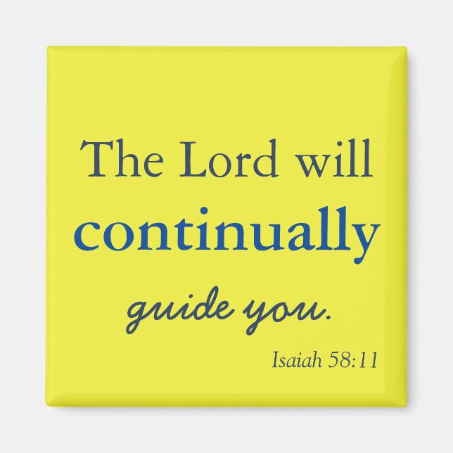 Lovely Dieu sera avec vous Magnet (Devant)