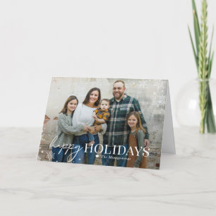 Lovely Frost Happy Holidays Fols Carte photo