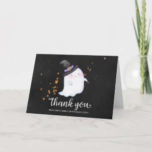 Lovely Ghost Halloween Baby shower Carte de remerc