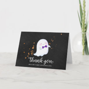 Lovely Ghost Halloween Baby shower Carte de remerc