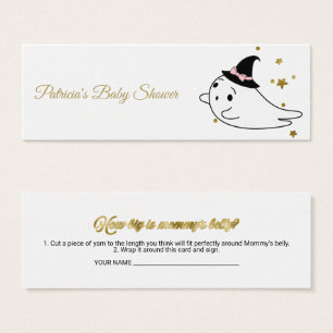Lovely Halloween Baby shower Mesurer carte ventre
