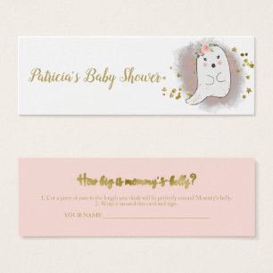 Lovely Halloween Baby shower Mesurer carte ventre
