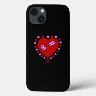 Lovely Heart Kisses Apple iPhone 13 Coque