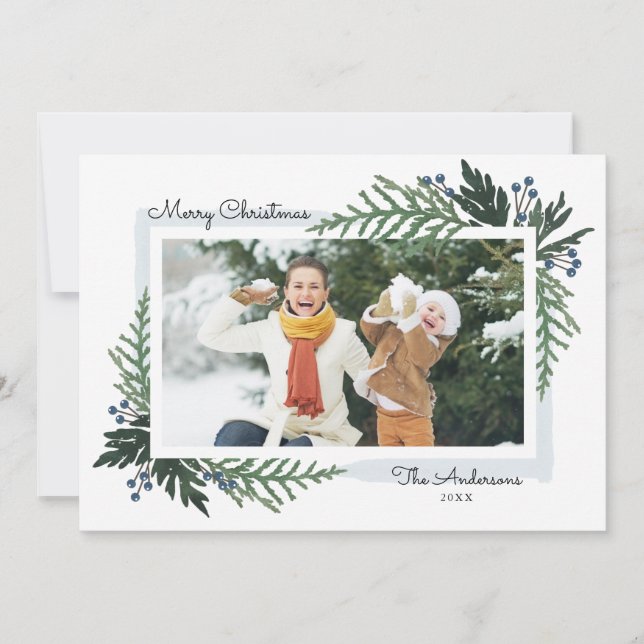 Lovely Holiday - Carte photo de Noël (Devant)