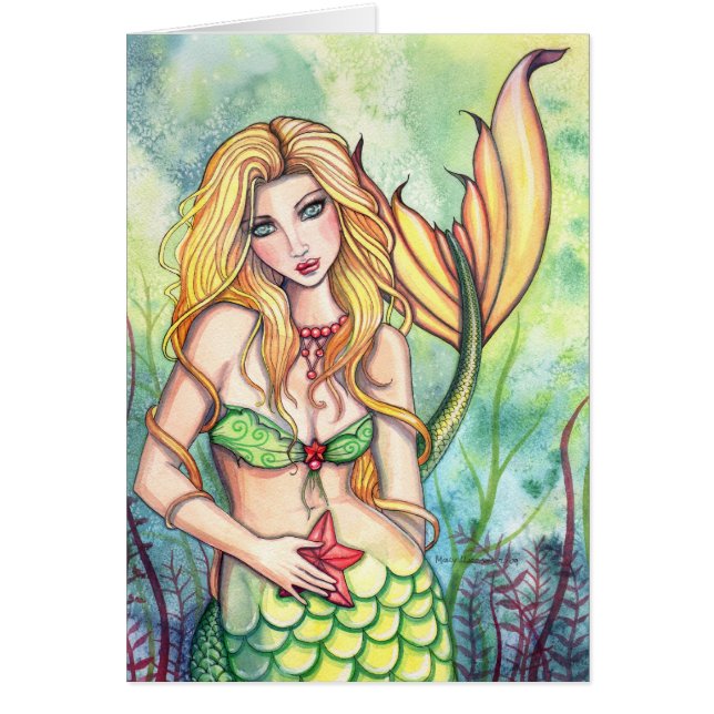 Lovely Mermaid Card par Molly Harrison (Devant)