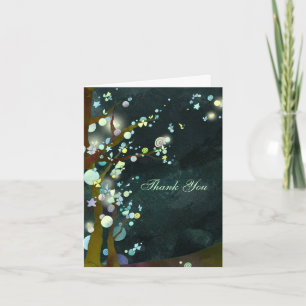 Lovely Night Rustic Dark Green Mariage Merci
