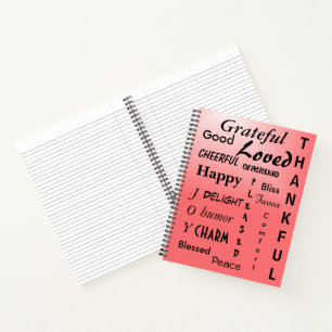 Lovely Ombre Pink Affirmations Carnet