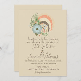 Lovely Seashell Beach Faire-part de mariage à thèm