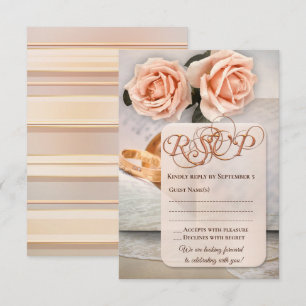 Lovers romantique livre de mariage carte RSVP