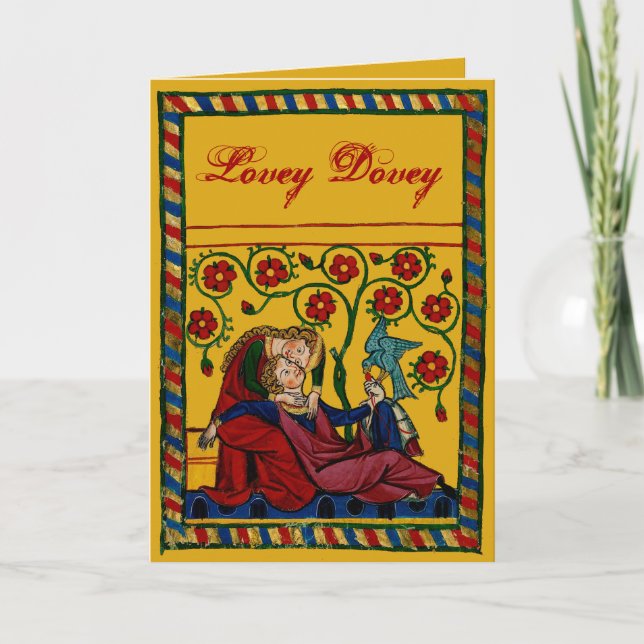 Lovey Dovey - Carte de vacances personnalisable (Devant)
