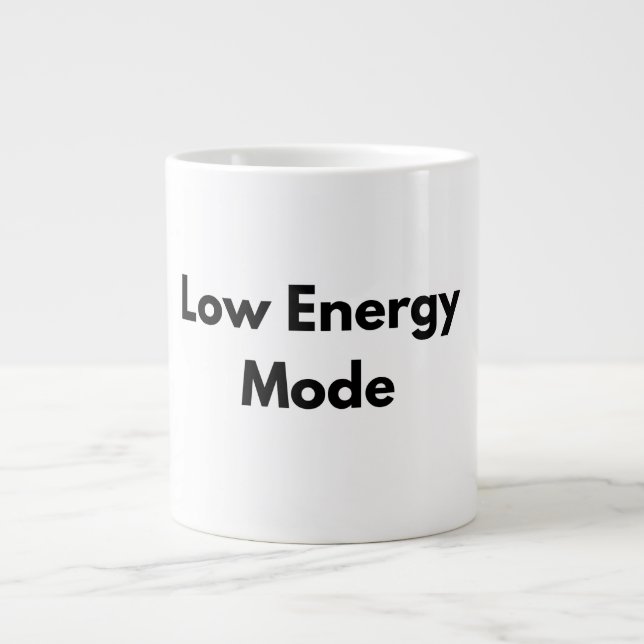 Low Energy Mode Minimal Typography Mug (Devant)