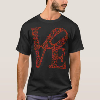 Low Poly LOVE Robert Indiana rouge TShirt