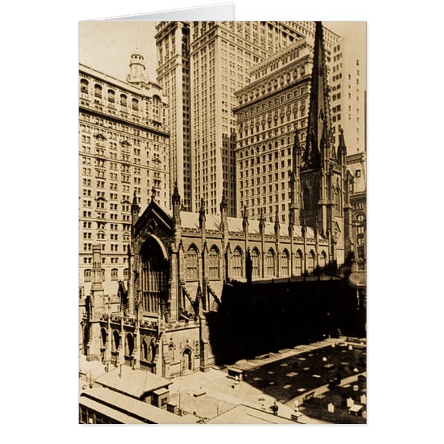 Lower Manhattan NYC de yard d'église Trinity et (Devant)