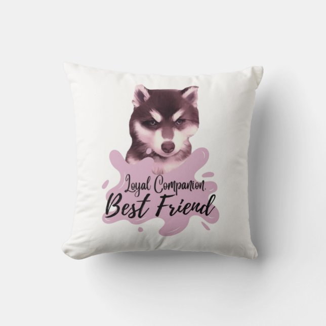 Loyal compagnon, meilleur ami Coussin (Recto)