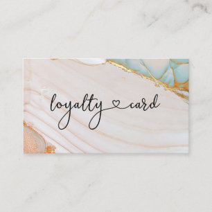 Loyauté 10 Carte de visite de Nails Lashes