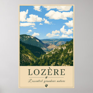 Lozère – Valleys – Vintage Travel Poster