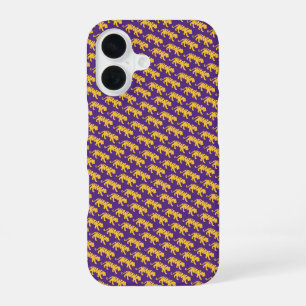 LSU Tigers iPhone 16 Coque - Coque violet et or