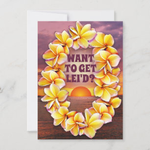 Luau hawaïen (texte personnalisable)